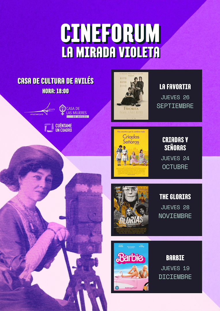 Cartel del ciclo La mirada violeta para septiembre-diciembre 2024