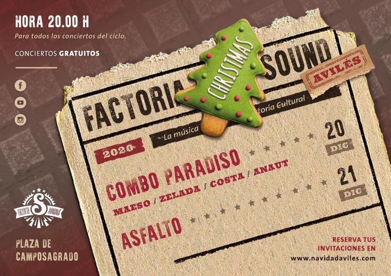Factoría Sound regresa en la programación de Navidad con los conciertos gratuitos de Combo Paradiso y Asfalto