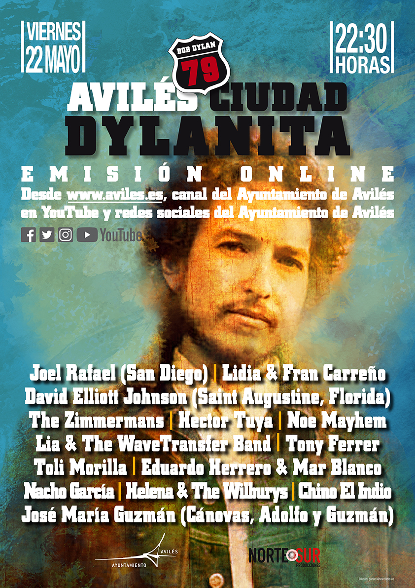 El Festival Avilés Ciudad Dylanita se celebrará online el viernes con una docena de grupos y artistas