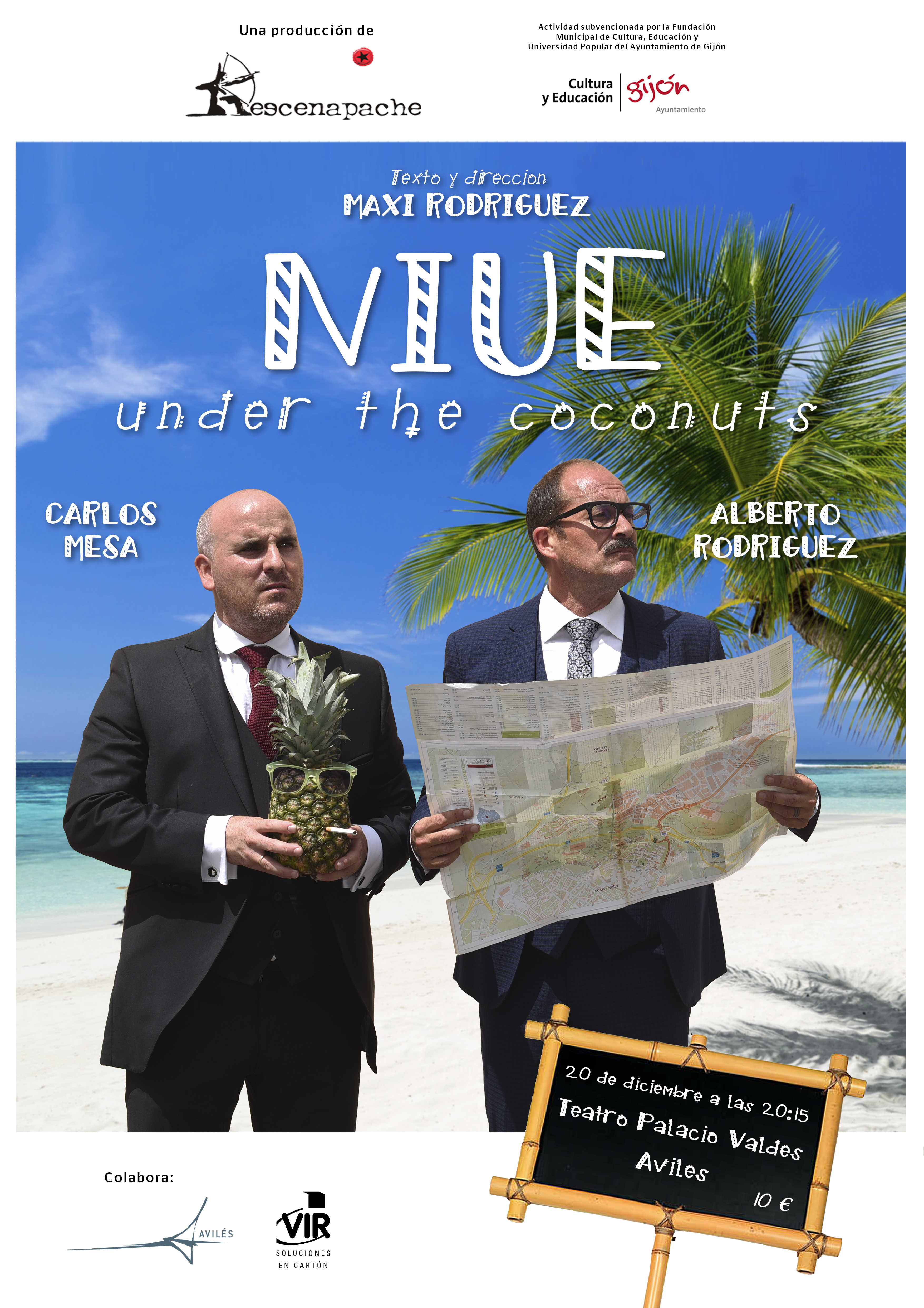 #LosEstrenosDelPalacioValdés ofrece el humor de Maxi Rodríguez con 'Niue under the coconuts'