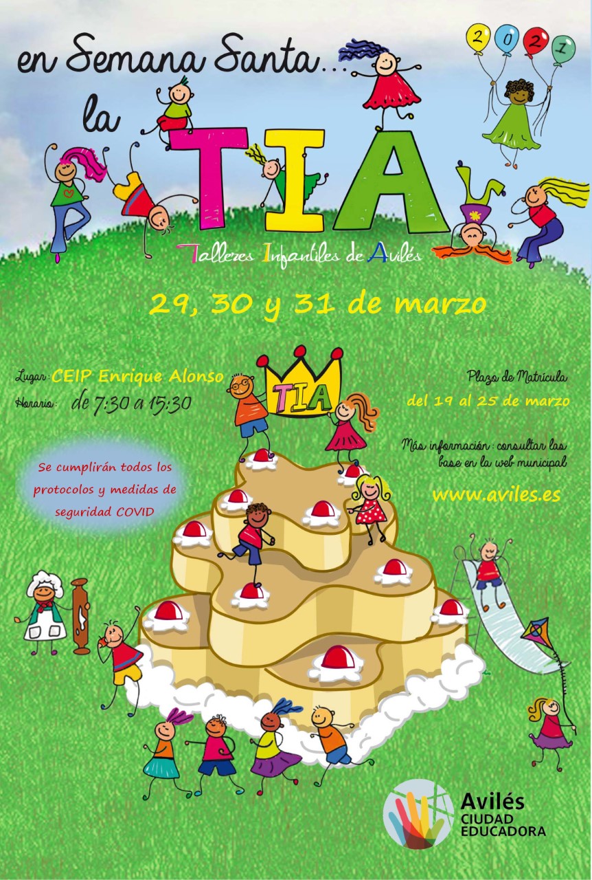Este viernes 19 se abre el plazo de inscripción en los Talleres Infantiles de Avilés (TIA) de Semana Santa