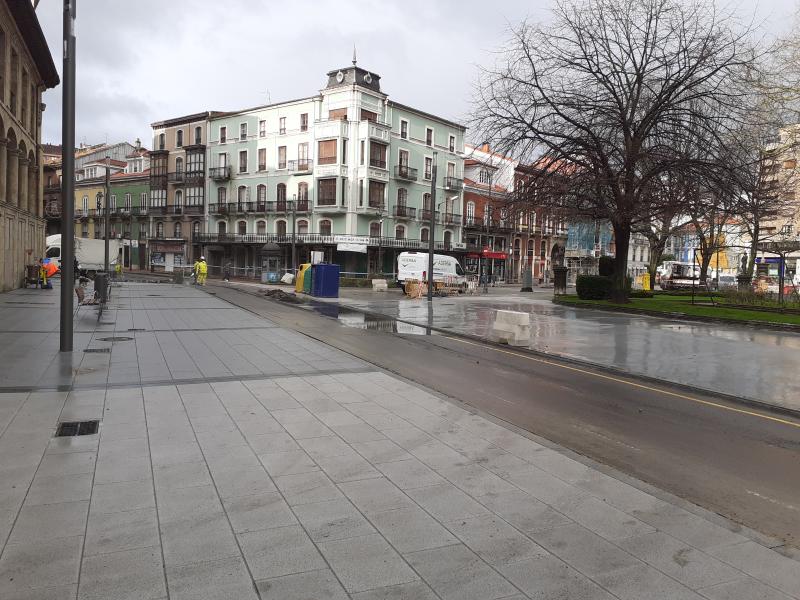 La calle La Muralla y el acceso a la cuesta de La Molinera, cortadas al tráfico durante siete jornadas