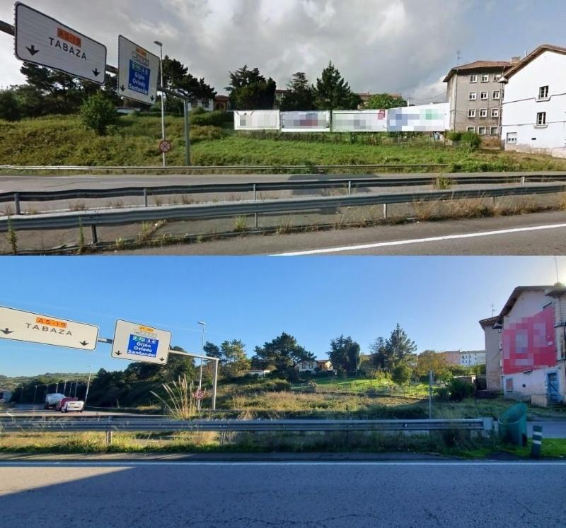 El Ayuntamiento retira 15 vallas publicitarias en 10 puntos de Avilés