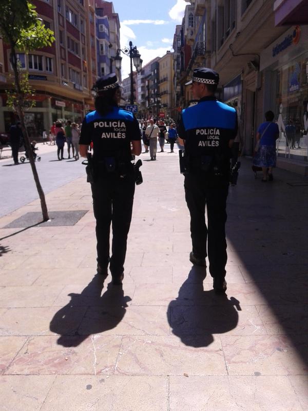 Actuaciones de la Policía Local de Avilés en la tarde y la noche del viernes 24