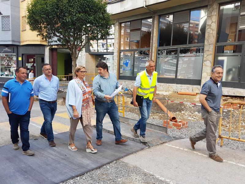 Las obras de reurbanización de la calle Claudio Luanco concluirán en agosto