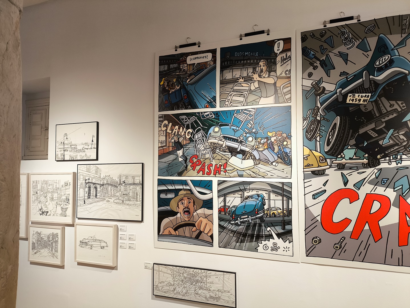 Fotografía de algunas de las obras que se pueden contemplar en la exposición